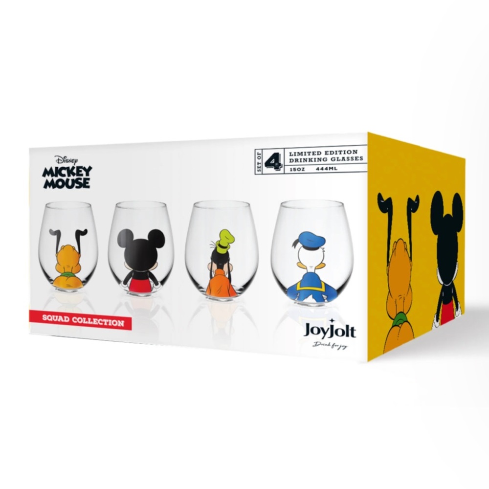 Disney Squad Drinking Glasses Set of 4